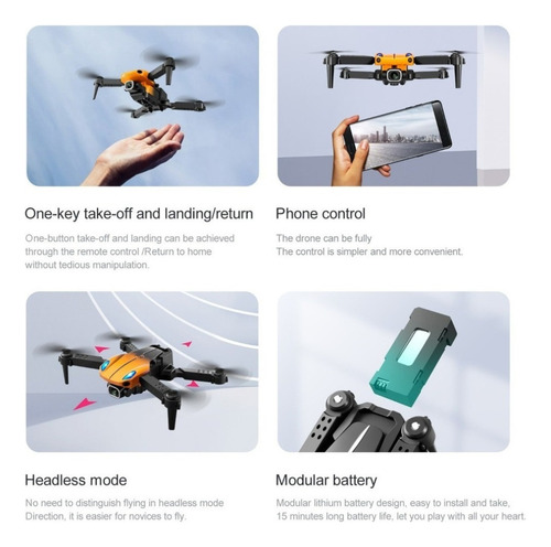 Drone 4k Cámara Dual Ky907 De Larga Duración Con Batería