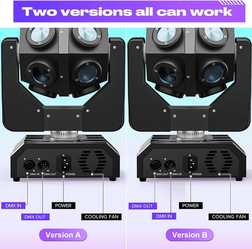 Luz Dj Cañones Luces Beam Cabeza Movil Led Arnet Dmx 150w U'king