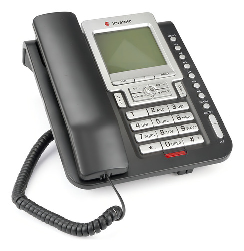 Telefone Fixo Identificador De Chamada Capta Top Ibratele Gris