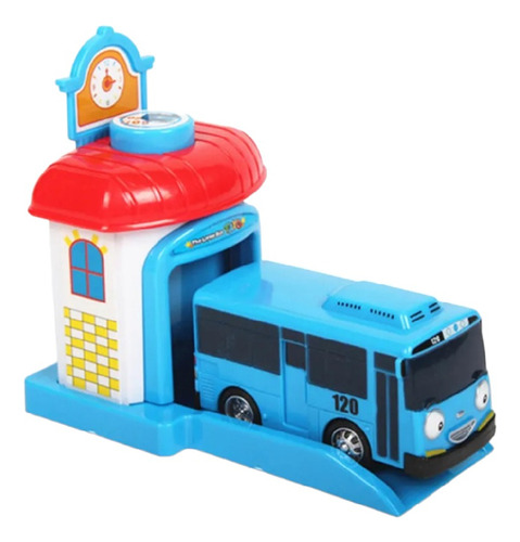 Tayo El Pequeño Autobus Con Garage Lanzador + Friccion Bus