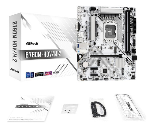Placa Base Asrock B760m-hdv/m.2 Intel 12ª Y 13ª Generación..