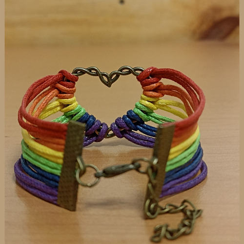 Pulsera Lgbt + Corazón Arcoiris Orgullo Gay Pride