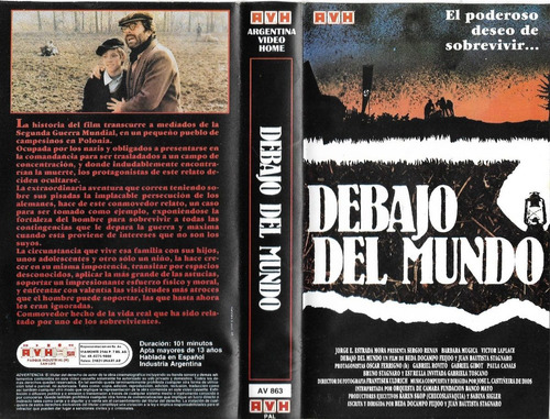 Debajo Del Mundo Vhs Nuevo Beda Docampo Feijóo Sergio Renán