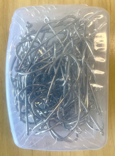 Anzol Para Pesca Aço Niquelado Número 5/0 Com 80 Unidades