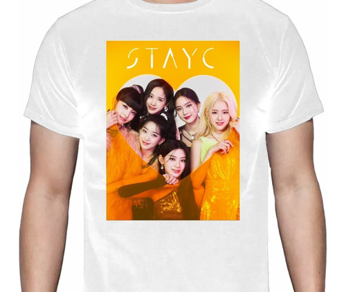 Stayc - Idols - Heart - Blanca - Korea / K-pop - Polera