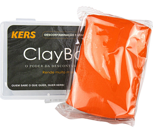 Clay Bar Barra Limpadora Descontaminação Agressiva Kers 50g