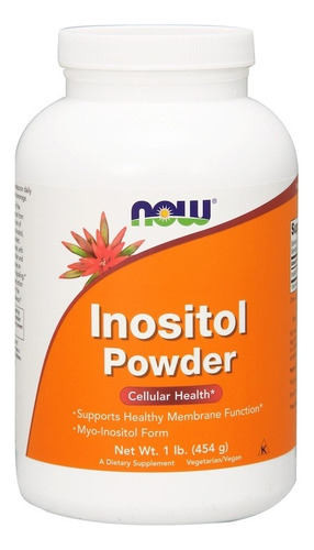 Inositol Em Pó 454 G 662 Doses Now Foods - Imp Eua Sabor Unflavored