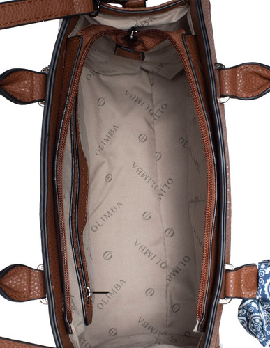 Bolsa Satchel Olimba Para Mujer Con Pañoleta Modelo 2116-1