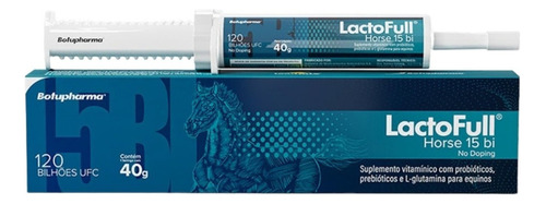 Lactofull Horse 15bi 40 Gr Probiótico Equino - Botupharma