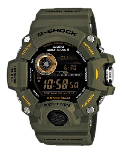 Casio G-shock Rangeman Gw9400-3 Solar 3 Sensores Reloj Hombr