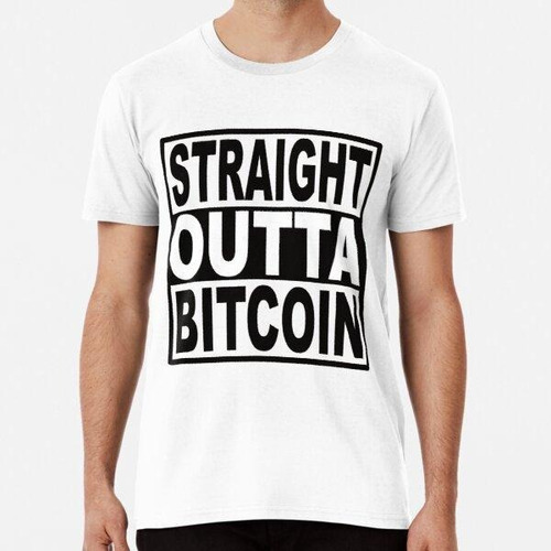 Remera Directamente Fuera De Bitcoin Algodon Premium