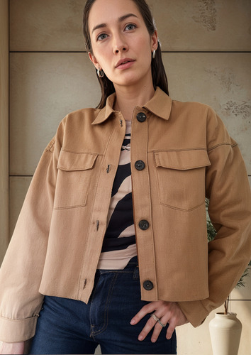 Saco Campera Camisaco Oversize. Ingrid Siük. Super Suave