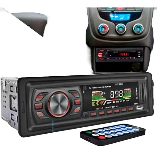 Som Automotivo Bluetooth/ Mp3/ Com Controle Remoto