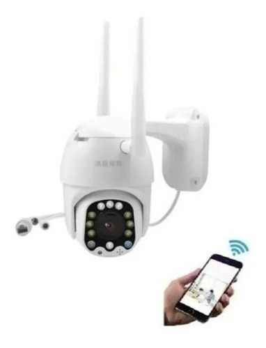 Imagen 1 de 7 de Pack X2 Cámara Infrarrojo Impermeable Wifi Hd 2 Antena Icsee