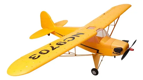 Lbkr Tech Avion De Control Remoto De 4 Canales, Piper J-3 Cu