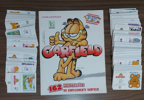 Album De Figurinhas Garfield 25 Anos Completo 