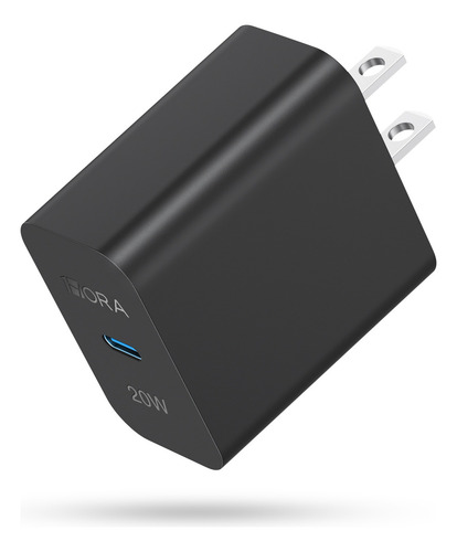 Cargador 1hora Gar152 Usb-c Rápido Negro/blanco Cubo Negro