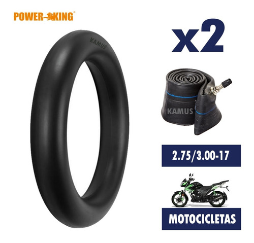2pz Cámara 2.75/3.00-17 Para Motocicleta Moto