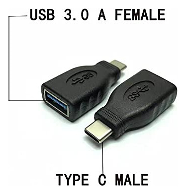 Adaptador Usb C A Usb 3.0, 2-pack, Otg Para Macbook Pro,