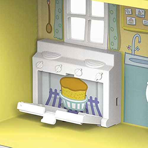 Casa de brinquedos Peppa Pig com 6 acessórios para meninas; ou cor amarela