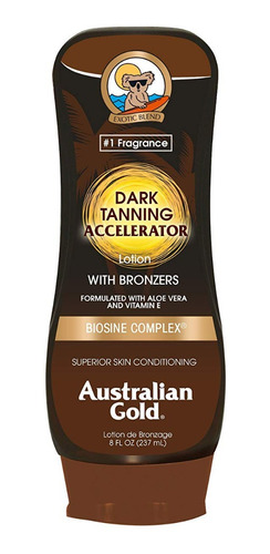 Auto Bronceador Acelerador Dark Tanning Australian Gold237ml