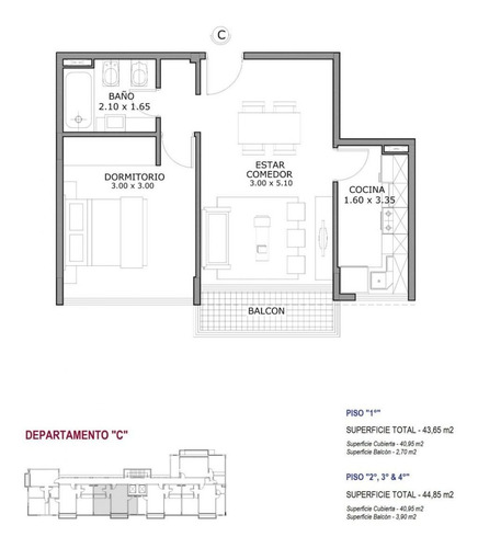 Imagen 8 de 9 de Venta Departamento Amb. Castelar
