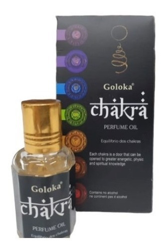 Imagem 1 de 1 de Óleo Perfumado Indiano Goloka Chakra 6un.10ml - Equilíbrio