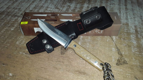 Imagen 4 de 7 de Cuchillo Venado 11cm Estepa Micarta An-58 Hecho En España