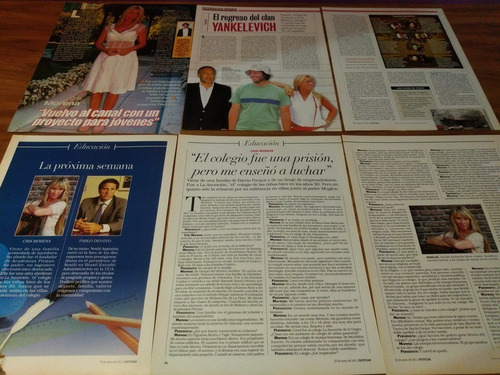 (aa054) Cris Morena * Recortes Revistas Clippings (Usado)