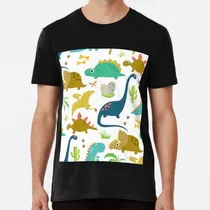 Comprar Remera Dinosaurio De Dibujos Animados Lindo Algodon Premium