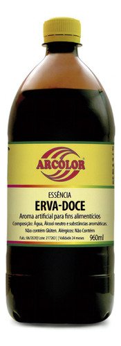 Essência Alimentícia De Erva Doce 960ml - Arcolor