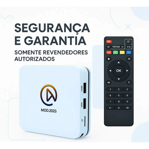Tv Box Uni S1 V10: Original, 4k, Sem Mensalidades, Vitalicio Branco Padrão