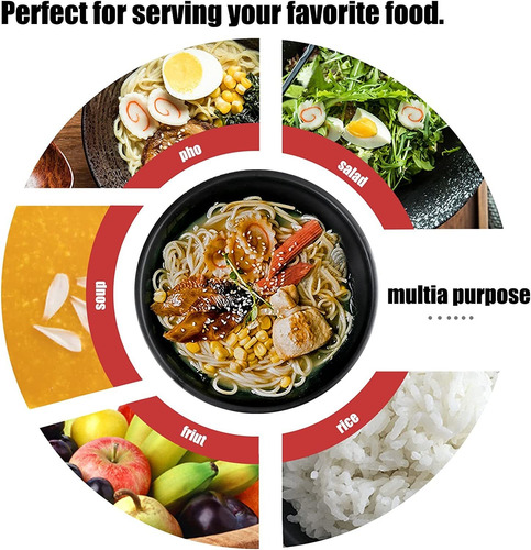 Juego De 4 Cuencos De Ramen De Estilo Japonés De Plás...