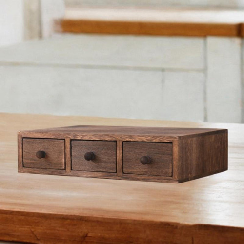 Gabinete De Mesa De Mesa Organizador De Joyería 3 Cajón
