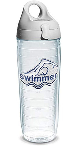 Tervis Swim Para Se Emblema Y Botella De Agua Con Gris Tapa