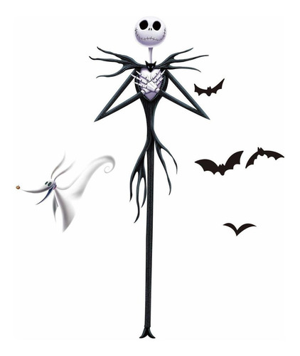 Vinilo Decorativo Pared The Nightmare Before Christmas Jack