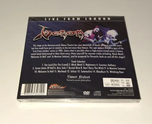 Venom - Live From The Hammersmith Odeon Theatre Cd + Dvd