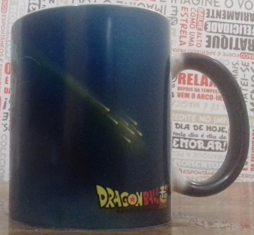 Caneca Mágica Goku Super Sayajin Deus - Dragon Ball Super