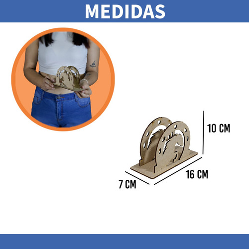 Servilleteros Mdf Herradura Vaqueros 12 Piezas Rockkings