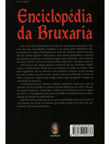 Livro Enciclopédia Da Bruxaria - Editora Madras - Feitiços Magia Bruxa - Doreen Valiente - Português 2022