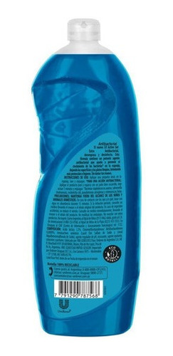 Imagen 2 de 4 de Detergente Cif Concentrado Active Gel Antibacterial X 300ml