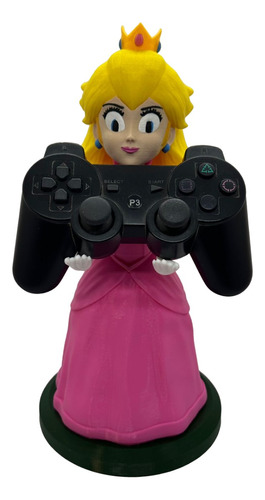 Soporte Joystick Princesa Peach Impreso En 3d Pintado A Mano