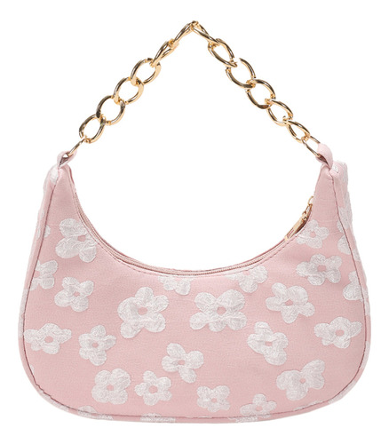 Bolsos De Mujer Con Estampado De Flores, Casual, De Cadena,