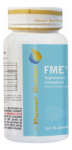 Fme Power Golden 60 Cápsulas Con 500 Mg 2 Unidades Sabor N/A