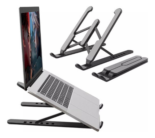 Suporte Ergonômico Retrátil Para Notebook Com 6 Inclinações