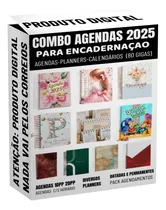 Comprar Combo 2025 Encadernação Planners Agendas Calendários 80gigas