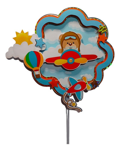 Cake Topper Aviador