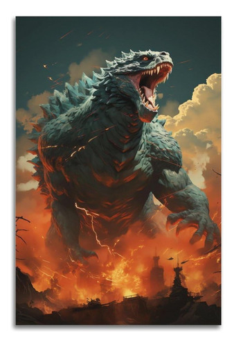 Póster De Godzilla Angry Godzilla Para Decoración De Pared, 