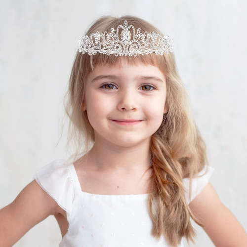 Diadema De Niñas Wavyknot 4 Coronas De Tiara De Cristal Para