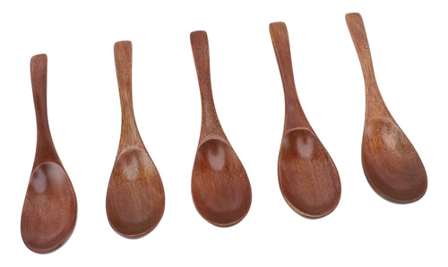 Cucharas De Madera Topincn, 5 Unidades, 6 Pulgadas, Estilo J